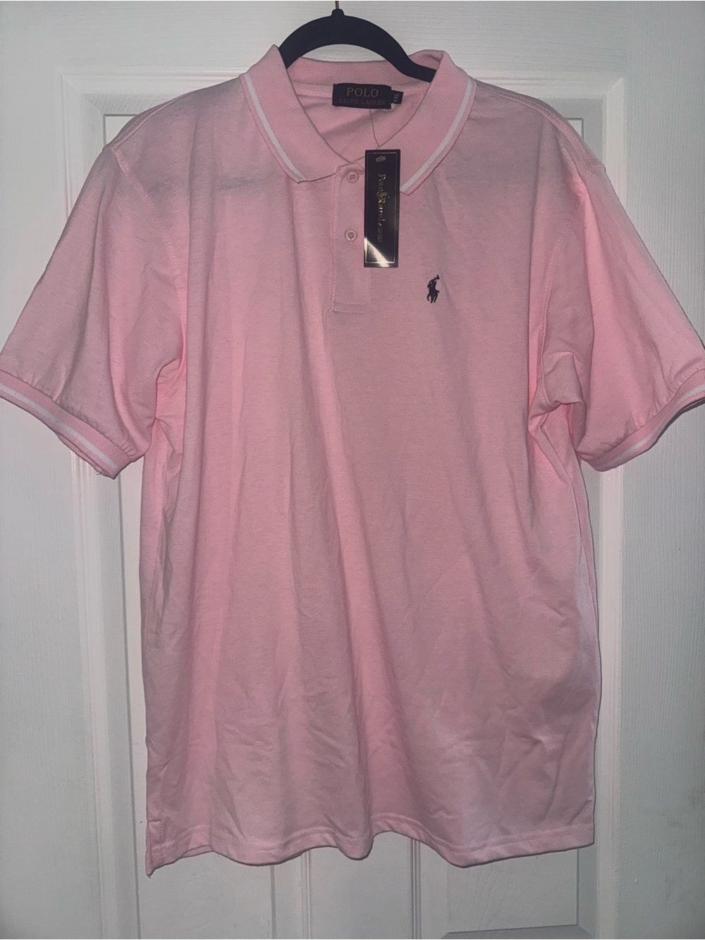 Polo Light Pink Short-Sleeve Mesh Polo